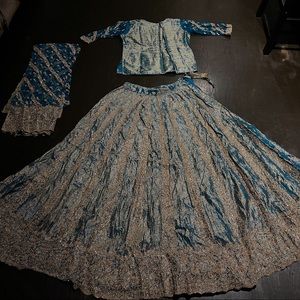 COPY - Beautiful blue lehenga set